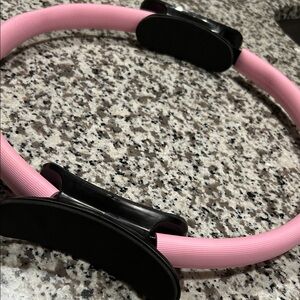 Pink and Black Headphones